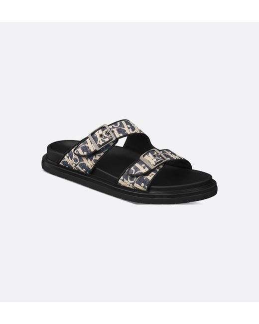 Dior Black Homme Aqua Double-Buckled Sandals for men