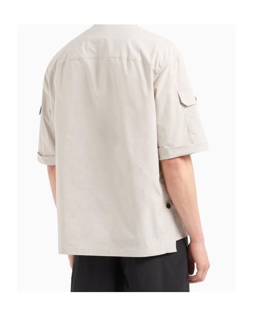 Emporio Armani Natural Logo-Appliqué Shirt for men