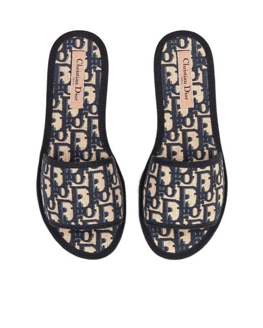 Dior White Chez Moi Embroidered Sandals