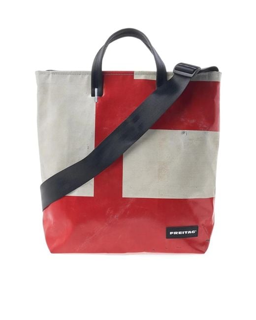 Freitag Red Logo Crossbody Bag