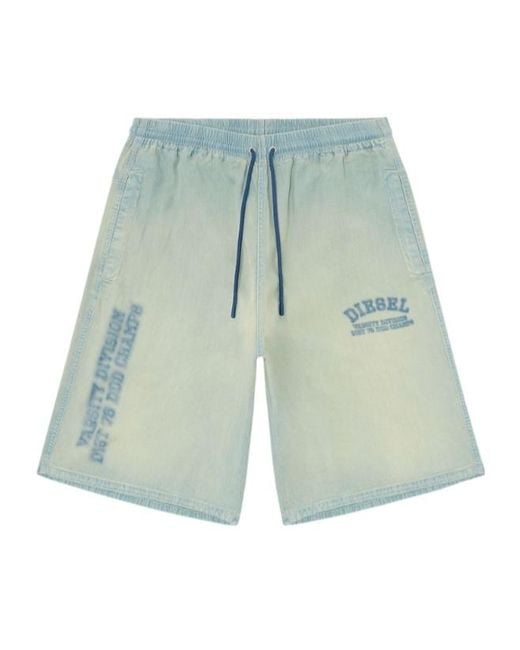 DIESEL Blue D-Enimos-Short-S2 Shorts for men