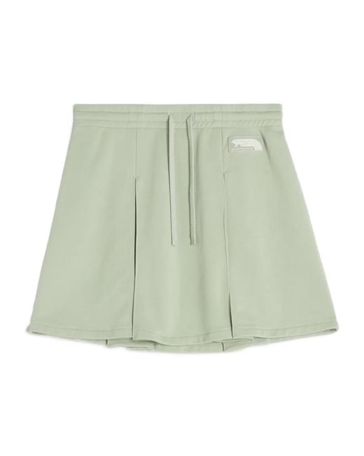 Maison Kitsuné Green Flash Fox Mini Pleated Skirt