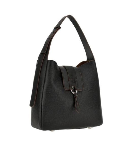 Hogan Black Trend Hobo Shoulder Bag