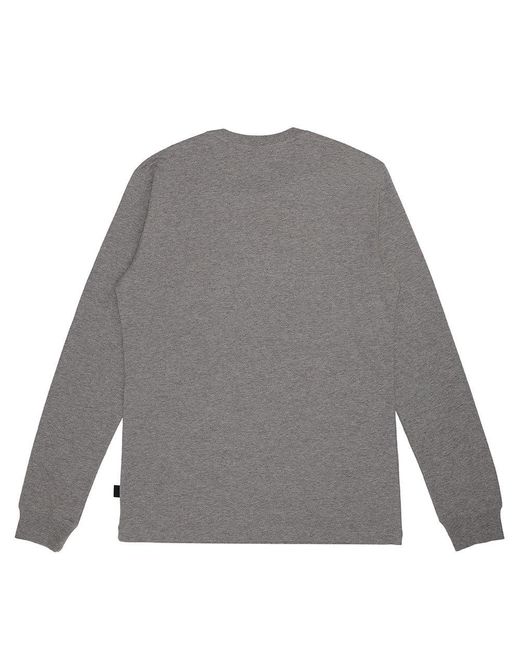 Moschino Gray T-Shirt With Round Neck And Long Sleeves for men