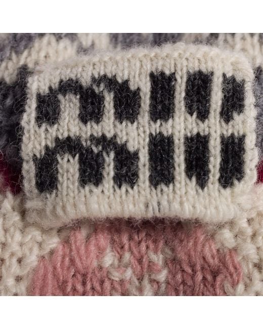 Miu Miu White Wool And Cashmere Trick
