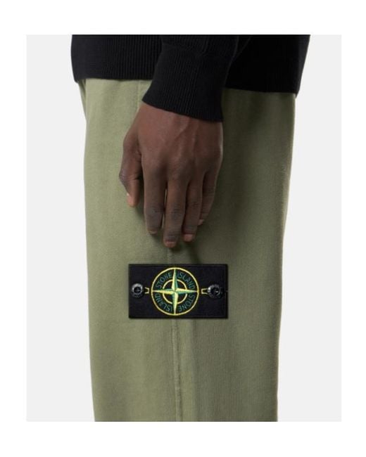Stone Island Green Regular Fit Pants for men