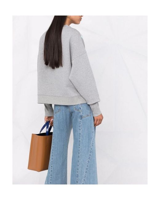 Philosophy Di Lorenzo Serafini Gray Illustration-Print Cotton Sweatshirt