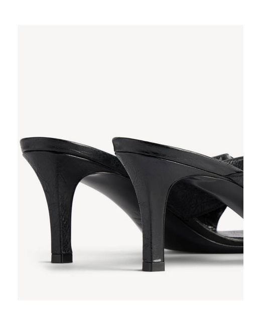 Balenciaga Black E 26 Studded Heeled Sandals