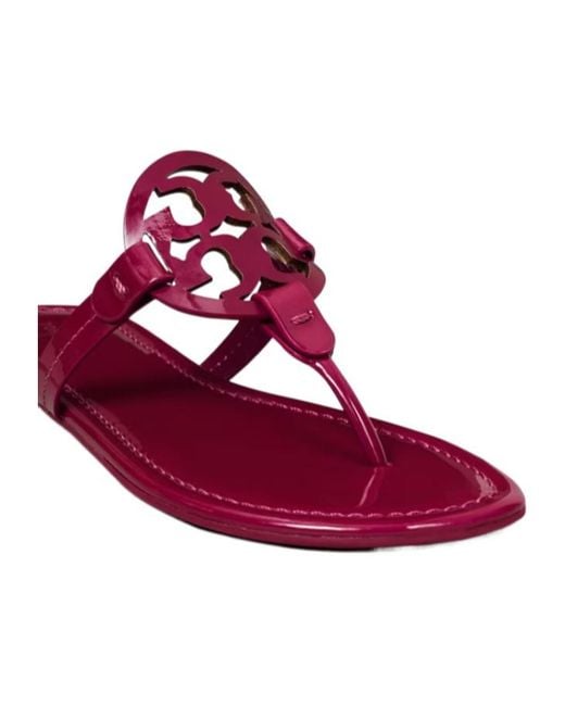 Tory Burch Purple Miller Cut-Out Miller Sandals