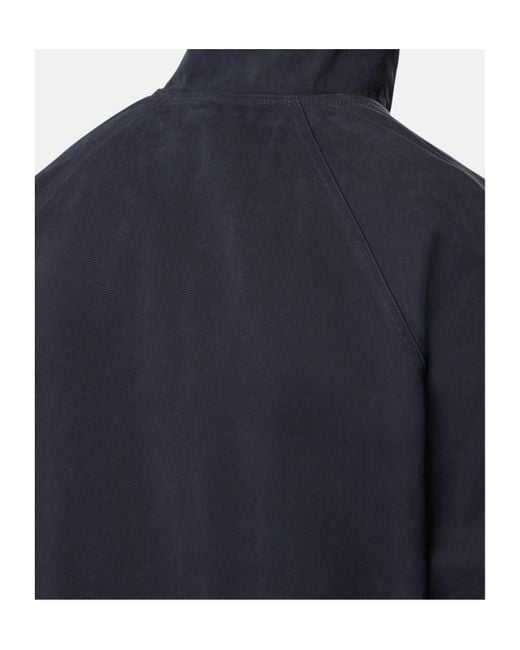 Stone Island Blue Oversized-Fit Track Jacket With Zip Pockets for men