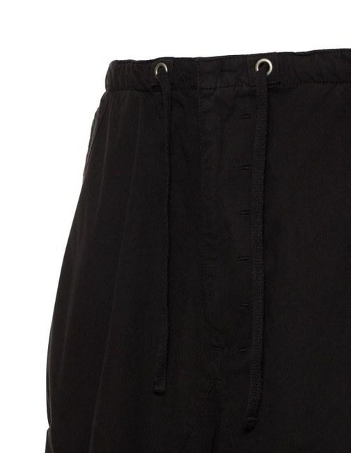 Jaded London Black Drawstring Casual Pants for men