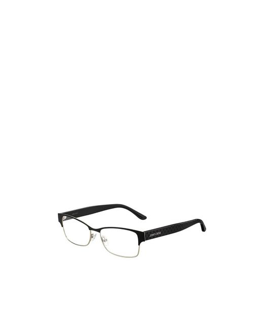 Jimmy Choo White Eyewear Rectangular Frame Glasses