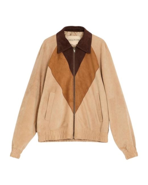 Valentino Natural Zip-Up Long-Sleeved Jacket for men