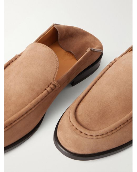 Tod's Brown Round-Toe Loafers