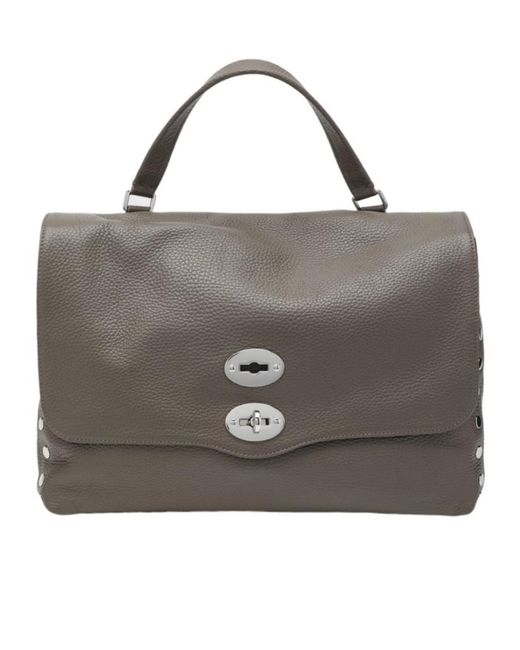 Zanellato Gray Postina Medium Shoulder Bag