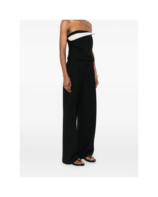 Sir Black Casual Pants With Belt Loops