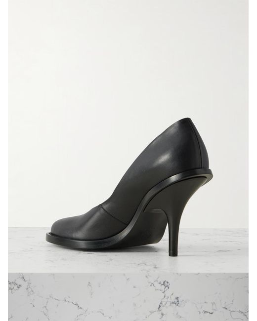 Dries Van Noten Black Leather Pumps