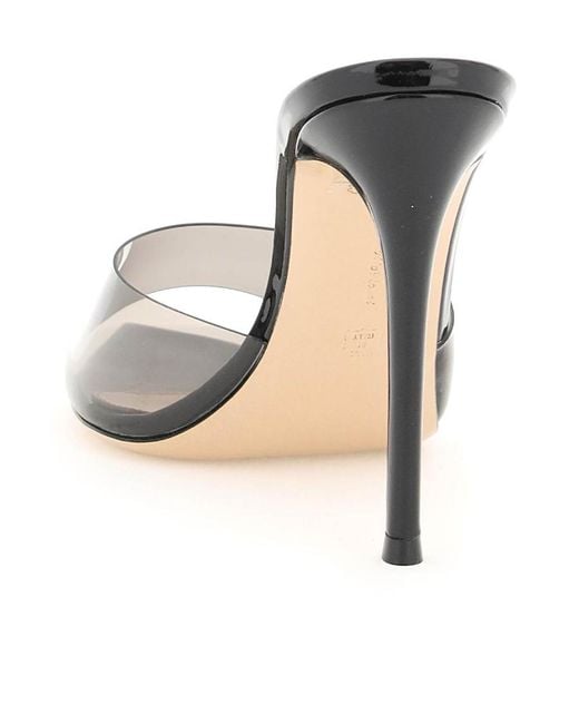 Gianvito Rossi White Elle Open Toe Mules