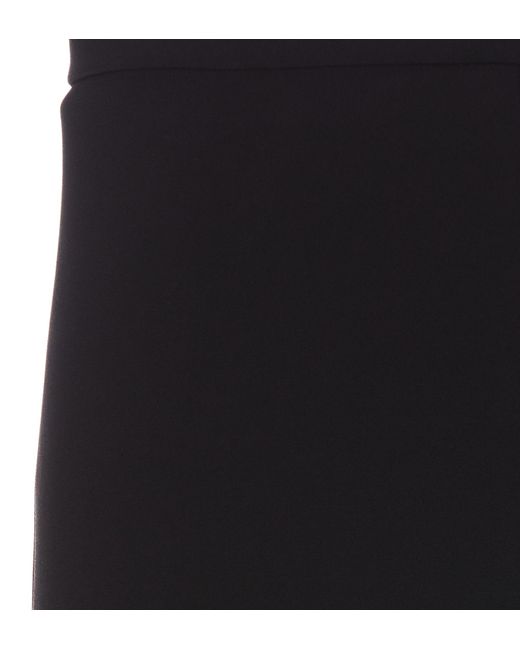 Pinko Black High-Waisted Flared Trousers