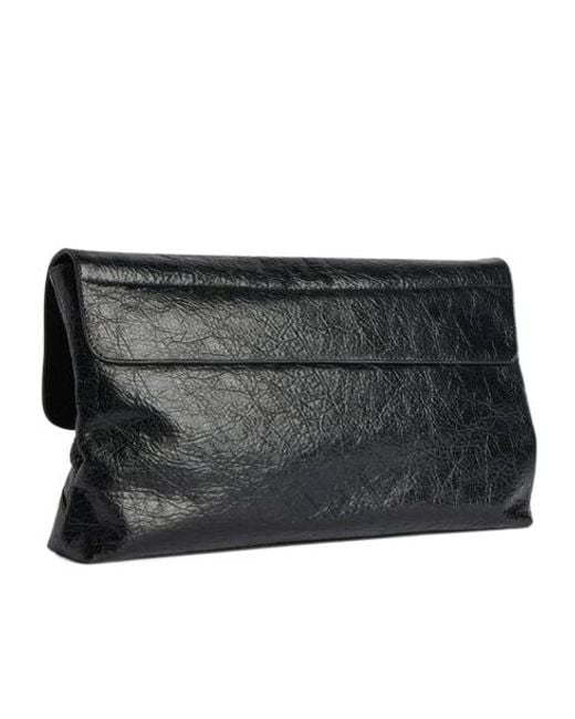 Balenciaga Black Le City Clutch Bag