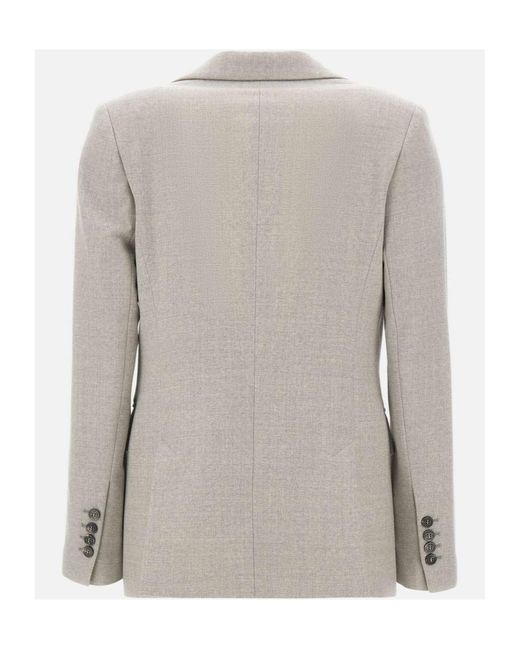 Eleventy Gray Single-Breasted Blazer