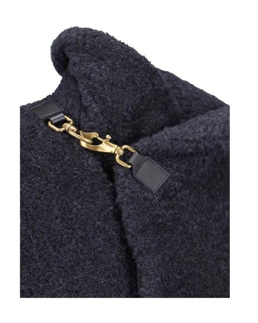 Burberry Blue Double Breasted Long Sleeved Coat for men