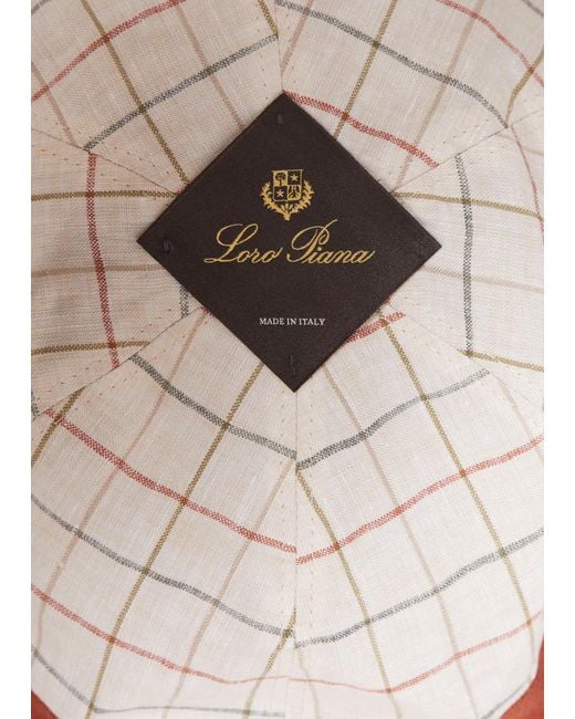 Loro Piana Blue Logo Embroidered Baseball Cap for men
