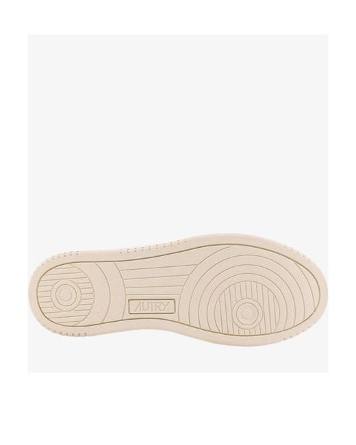 Autry White Dallas Logo Patch Low-Top Sneakers for men