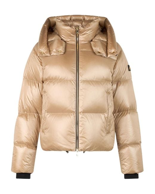 Moose Knuckles Natural Hooded Down Jacket