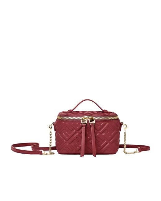 Fendi Multicolor Vanity Ff-Motif Mini Crossbody Bag