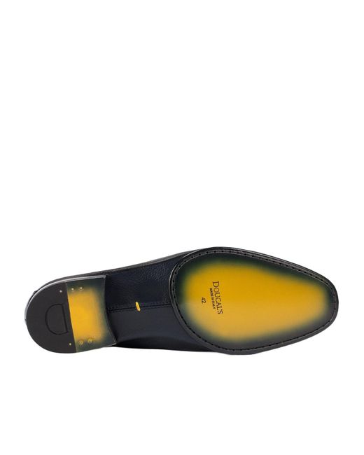 Doucal's Blue Tassel Loafers for men