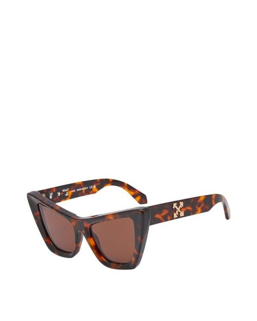 Off-White c/o Virgil Abloh Brown Edvard Cat-Eye Sunglasses for men