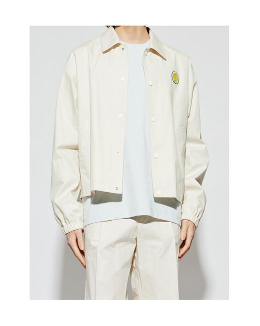 Bally White Logo Patch Jacket for men