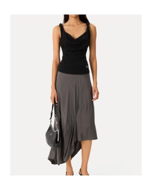 Vivienne Westwood Black Orb Embroidered Knitted Top