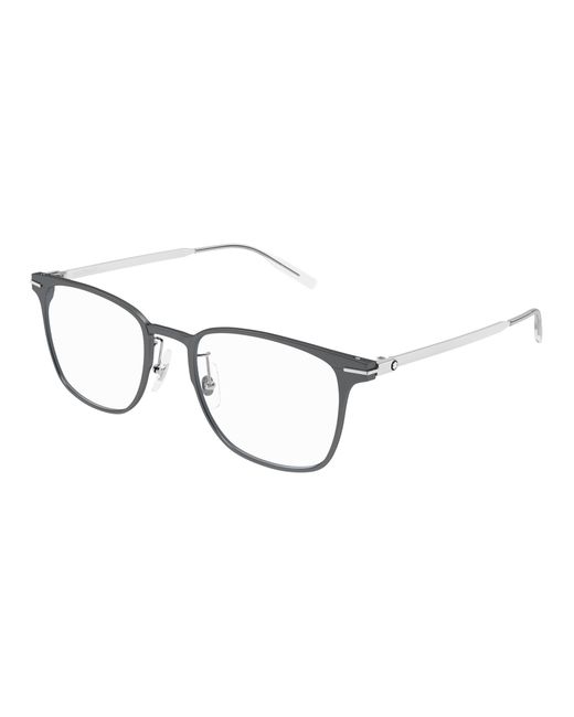 Montblanc Brown Eyewear Square Frame Glasses for men