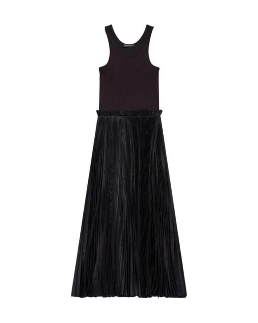 Balenciaga Black Pleated Midi Dress