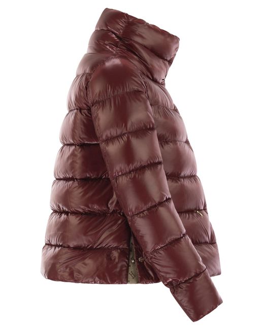 Herno Brown Turtleneck Down Jacket