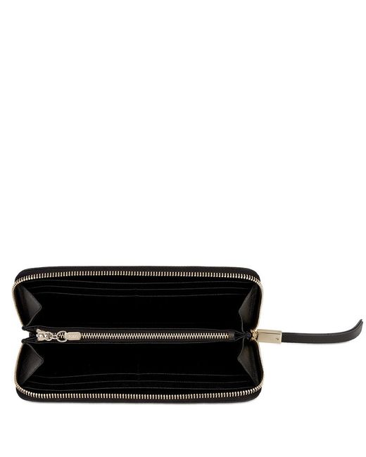 Tod's White Logo Buckle Wallet