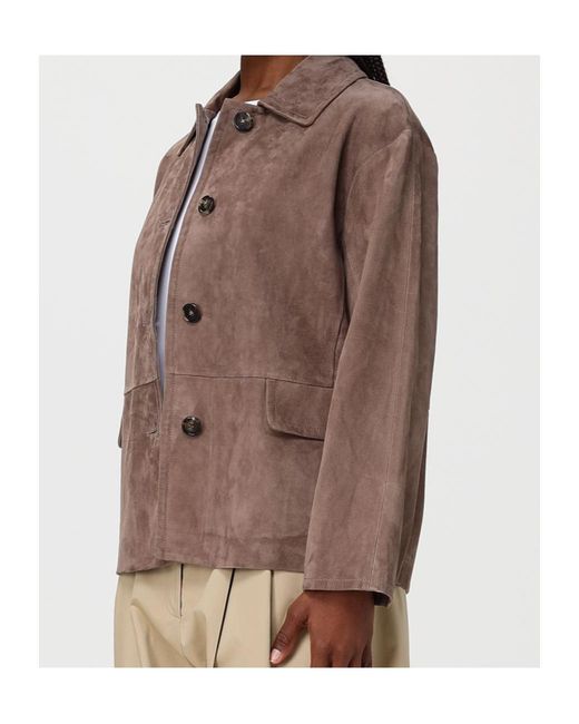 Max Mara Brown 'S Charme Button-Up Jacket