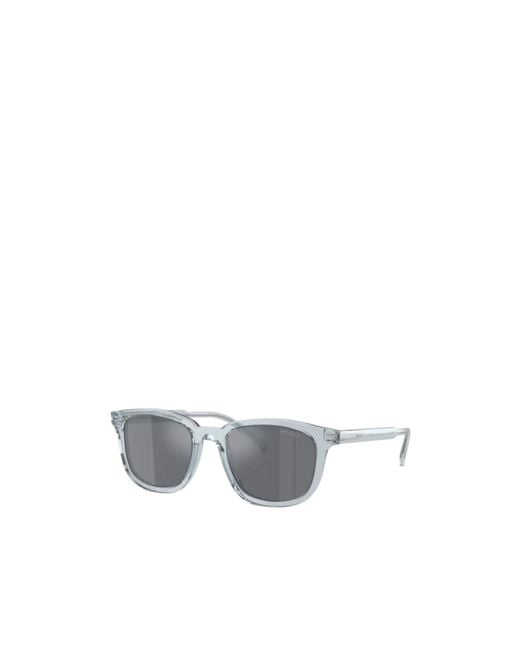 Prada White Eyewear Square Frame Sunglasses for men