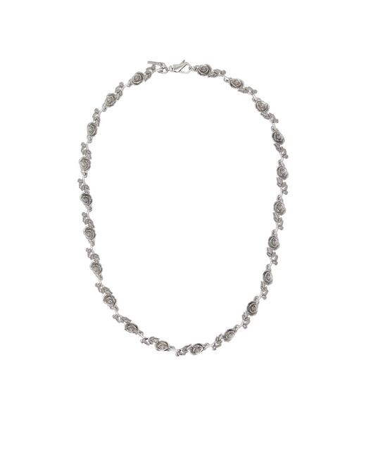 Emanuele Bicocchi Metallic Multi-Rose Necklace for men