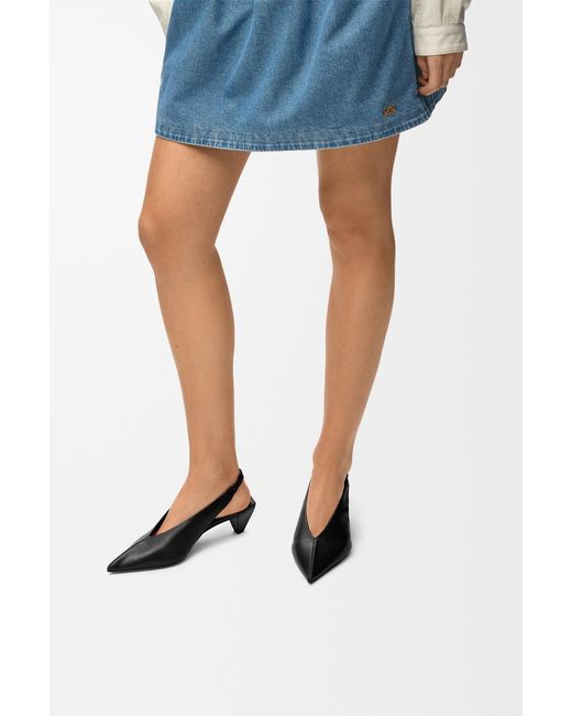 Loewe Black Origami Cubic Slingback