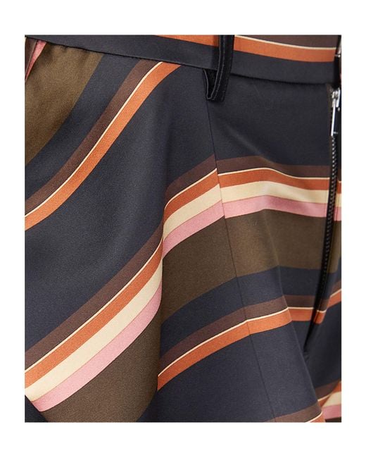 Sacai Multicolor Horizontal Stripe Shorts