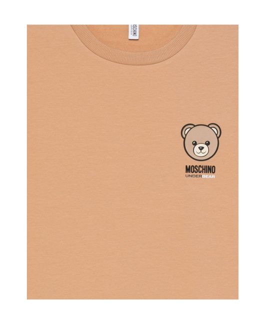 Moschino Natural Long-Sleeved Sweatshirt for men