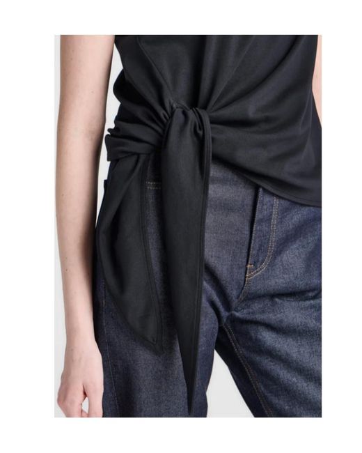 J.W. Anderson Black Jw Anderson Hem Knot Tank Top