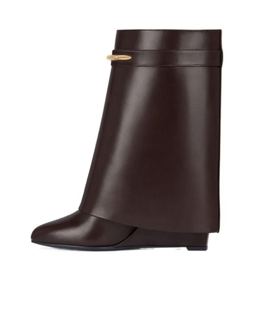 Givenchy Brown Shark Ankle Boots