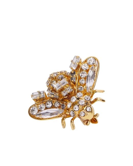Ermanno Scervino Metallic Bee Brooch