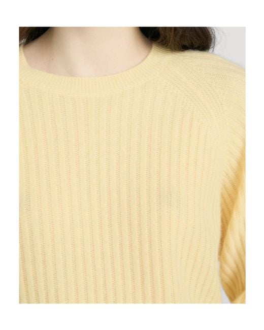 FRAME Yellow The Cashmere Sunbeam Sweater
