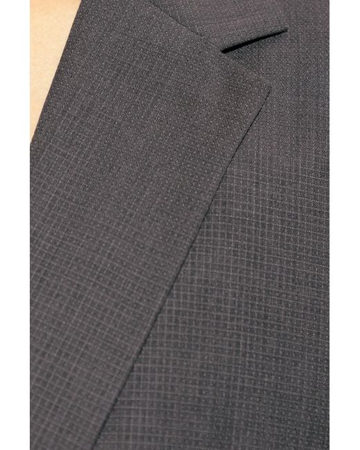 Givenchy Gray Single-Breasted Tailored Blazer for men
