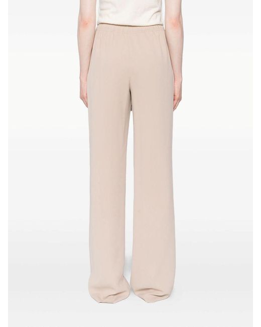 Ermanno Scervino Natural Drawstring Wide-Leg Trousers